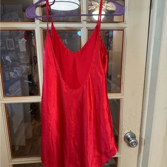 Vintage Honors Intimates red slip dress - Picture 4 of 4